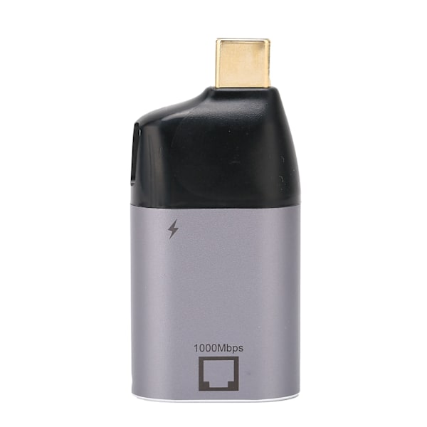 USBC till RJ45 Adapter Aluminiumlegering Hane till Hona PD3.0 Ethernet Laddarkonverterare