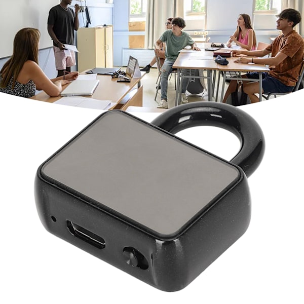 Q11 Nyckellås Röstinspelare AI HD Brusreducering Portabel LED-indikator Dold MP3-inspelare för Möte Föreläsning 8g