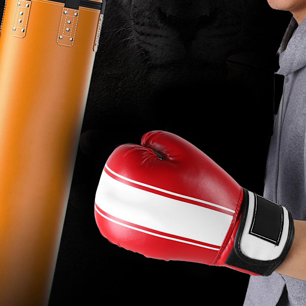 BonSem 1 Par Vuxen Fri Kamp Professionell Tävling Fight Boxning Träningshandskar (Röd)