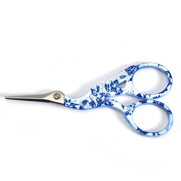 Justerbar Broderisax med Grepp, Rostfria Vassa Blad för Mångsidigt Hantverk, Lättviktig & Bekväm 9,4 cm (4 ST)