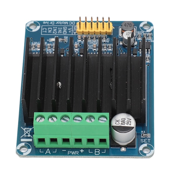 Motordrivmodul 0‑30A Dubbelkanal H-brygga Reversibel PWM Hastighetskontroll DC Motordrivkort DC5‑12V