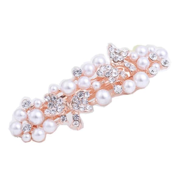 Hårspenne med Rhinestone Sløyfe for Kvinner Jenter Bryllupsfest Elegant Glitrende Tilbehør[TT]