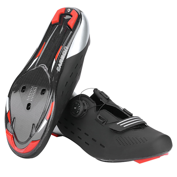 Bootun E3 Lätta landsvägscykelskor för utomhussporter Mountainbike-sko J081081 (43, Svart)