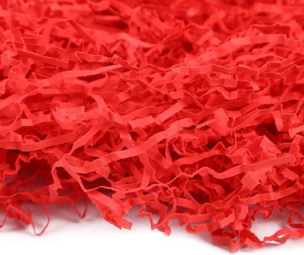 Frisure Strimlat papper - Creative Deco - 1 kg - Röd - Kraftpapper - Presentförpackning Röd