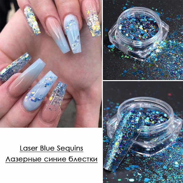 Holografiska Havssnäckskivor, 3D Nagelberlock, Miljövänliga Material, Flera Användningsområden För Hantverk, Säker Giftfri Miljövänlig, Lätt Att