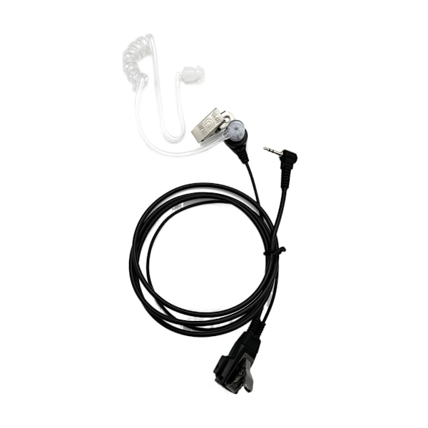2,5 mm Motorcykelkontakt VOX Cell Transparent Akustisk Tub Headset med Mjuk Plast Öronpropp
