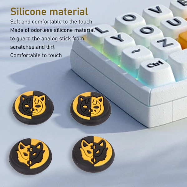 4 st Silikon Tumgrepp Professionellt Halkskydd Tumgreppsskydd för Switch för Switch Lite för Switch OLED