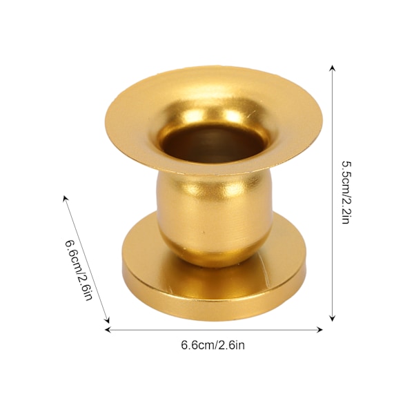 Pelare Ljusstake Europeisk Geometrisk Rund Smidesjärn Ljusstake Stativ Heminredning Gyllene