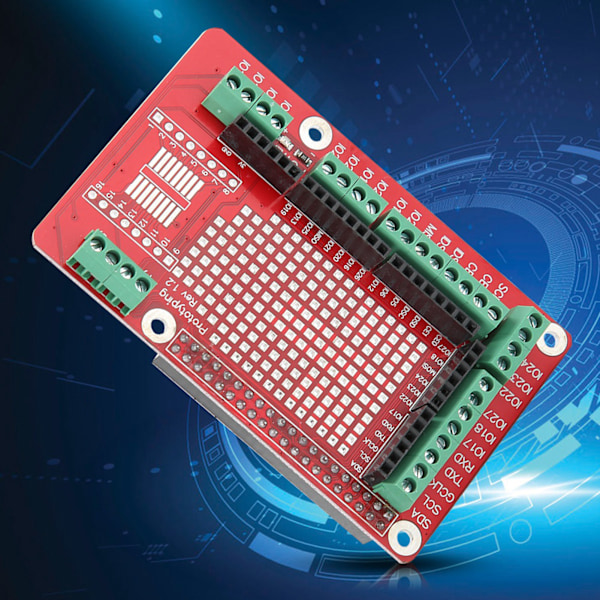Multifunktionell expansionskortmodul för Raspberry Pi 4:e generationens prototyp