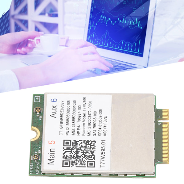 Modulator Demodulator för HP LT 4120 Snapdragon X5 4G LTE WWAN M.2 Modem Modul WIFI Nätverkskort
