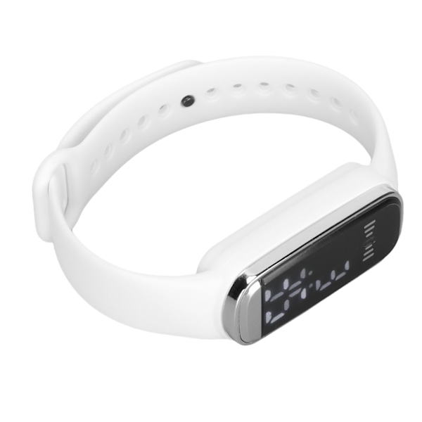 Digital Klocka LED-Skärm 12/24 Timmar Uppladdningsbar Stilren Elektronisk Armbandsur för Män Kvinnor