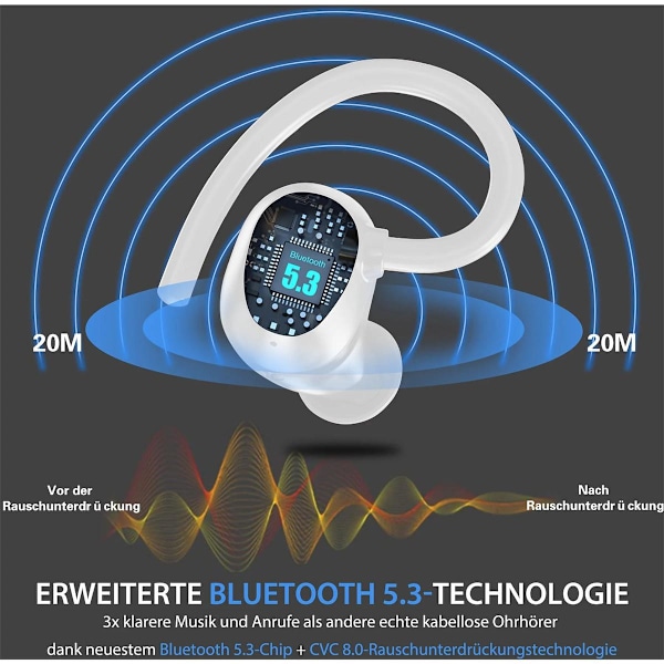 Bluetooth 5.3 med LED-laddningsfodral