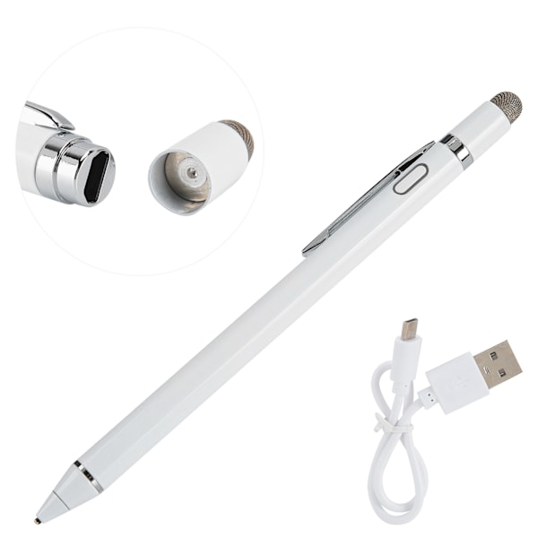 Stylus för iOS/Android Mobiltelefon Surfplatta Universal Aktiv Kapacitiv Penna Vit WYH0004