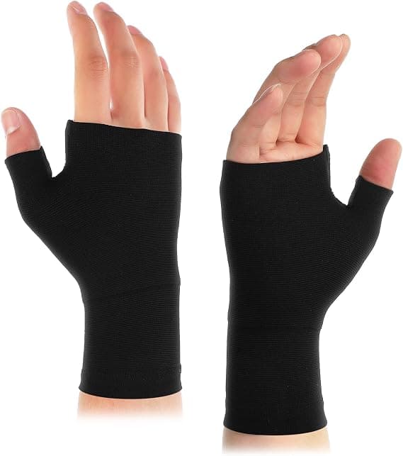 2 stk Kompressionshåndledsstøtte Tommelfinger Håndledsskinne Åndbar håndleds- og tommelfingerstøtte Elastisk håndledsstøtte Håndstøtte til kvinder mænd