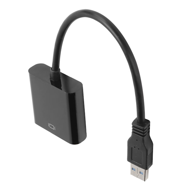 USB 3.0 till VGA Adapterkabel 1920x1080 Ljud- och Videokonverterare 5.0Gbps för Windows 7/8/10