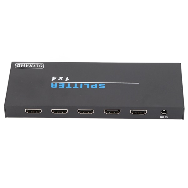 1 till 4 HD Multimedia Interface Splitter 4K 18Gbps Högupplöst HD Multimedia Interface2.0 Videoväxlare EU-kontakt