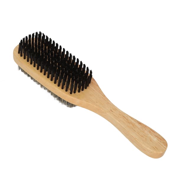 Large Beech Wood Beard Brush Ergonomic Handle Portable Practical Moustache Brush for Salon & Home[TT]