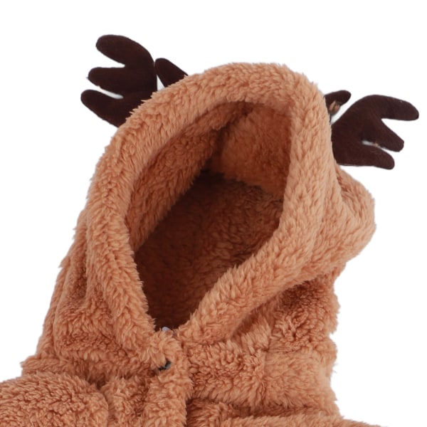 Porokoiran huppari Mielenkiintoiset pehmeät lämpimät koirat talvipyjamat jouluksi Cosplay XL