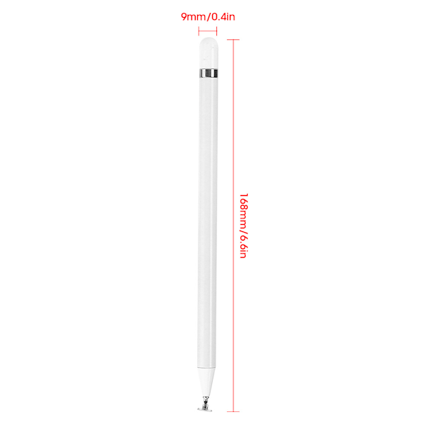 Skärm Touch Penna Tablet Stylus Ritning Kapacitiv Penna Universell för Android/iOS Smart Telefon Tablet Vit