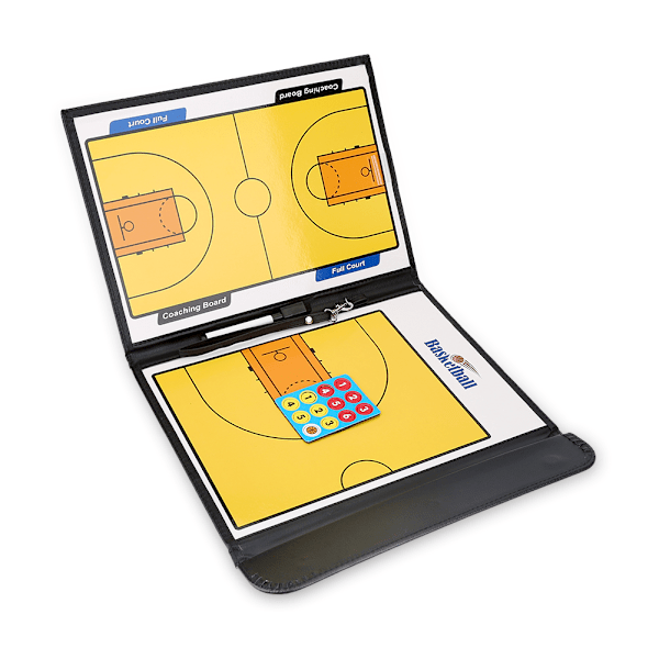 Magnetisk Basketboll Coach Strategi Tavla Vikbar Utrustningsset med Penna & Magneter