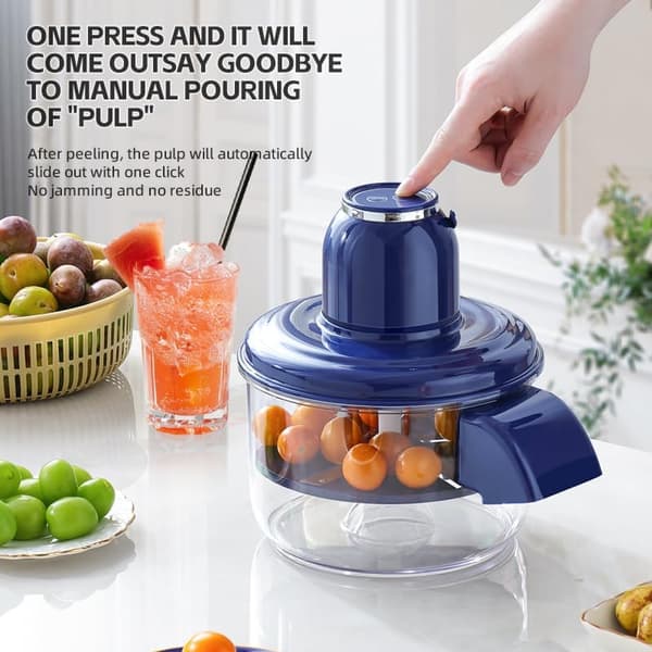 New Automatic Peeler, Portable USB Rechargeable Peeler, Grape Tomato Plum Cherry Peeling Tool, Electric