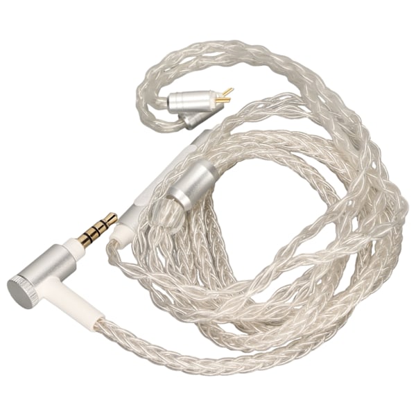 Professionell Audiofilkabel, Exceptionell Byggkvalitet, Silverpläterad Tråd, Klar Bas för KZ C10, C16, AS10, ZS-serien, TRN V80TFZ, Förbättra Din