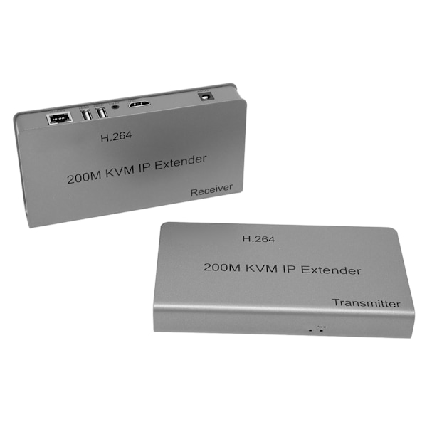 HD Multimedia Interface IP Extender 200m Full HD 1080P IR Kontroll Loop Out KVM Nätverks Extender 100‑240VEU Kontakt