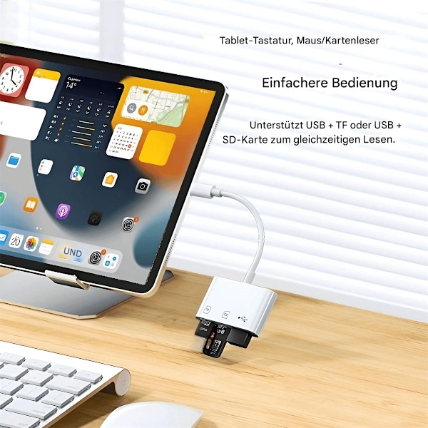 3-i-1, 480 Mbps för SD/TF/USB