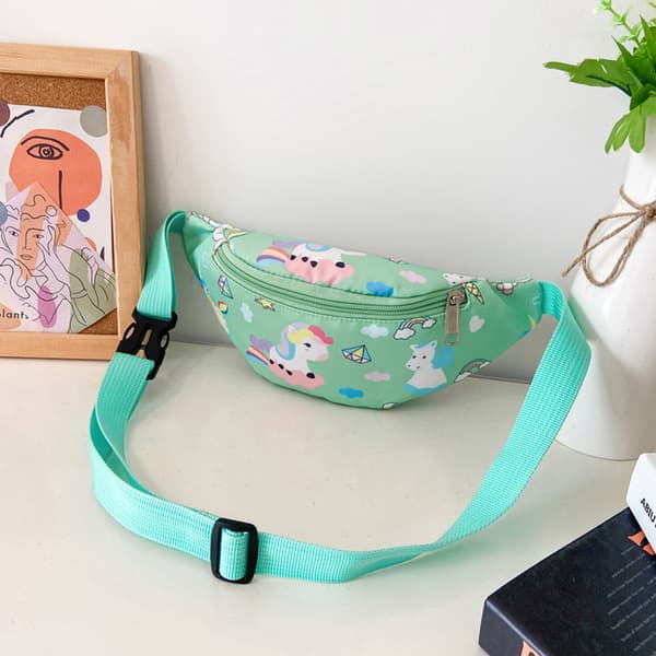 Barn Crossbody Taske, Sød Pony - Grøn