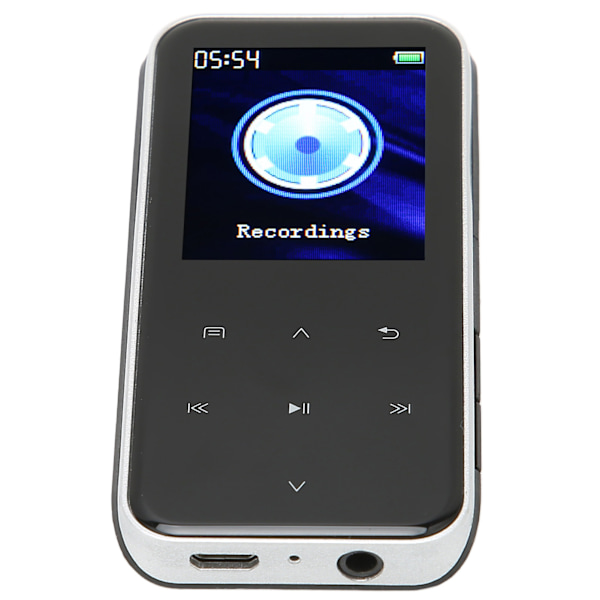 M22 Digital Röstinspelare Enkel Inspelning med Ett Klick Touchknappar Multifunktionell Portabel Spelare för Inspelning 8GB