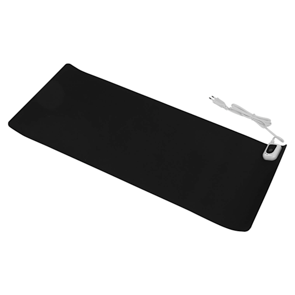 Uppvärmd Musmatta PU Läder Varmt Skrivbordsunderlägg 31x13in Uppvärmd Gaming Musmatta för Kontor Sovsal 100‑240V