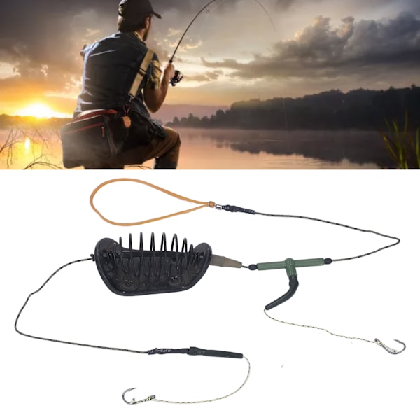 Fishing Hook Strong Power Bite Cage Efficient Sea Fish Hook with Metal Sinker for Carp 50g / 1.8oz