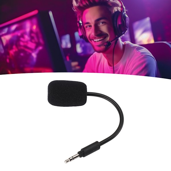 Avtagbar Mikrofon Ersättning Spelmikrofon 3.5mm Plugg Mikrofon för Logitech G233 G433 GRPO Gaming Headset