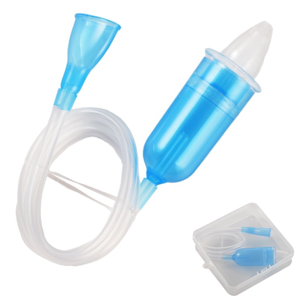 Nässug för bebisar, hygieniska filter för säker och effektiv näsrengöring, portabel nässpirator för bebisar med anti-reflux, återanvändbar nässug för