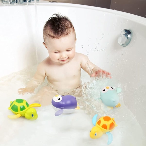 BelleStyle baby , badkarsleksak för baby i åldern 1 2 3 4 år, vattenleksaksurverk flytande upprullningsbar pool badkar badleksak för