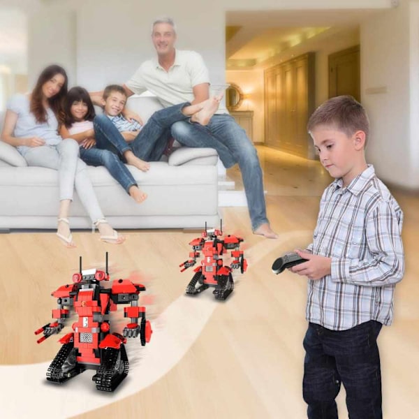 Fantasin Tänds: Byggklossrobotkit, USB-uppladdningsbar Design, Ingenjörsleksak För Att Lära Sig Kretsar, Mekanik Och Ingenjörskonst