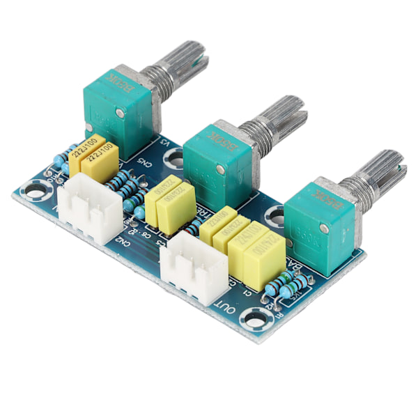 XH‑M802 Förförstärkarkort HiFi 2 Kanaler Justerbar PCB Diskant- och Basjusteringskort