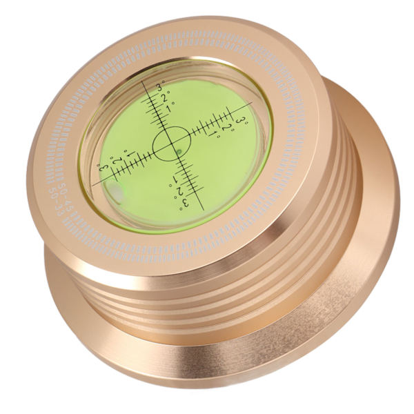 Skivspelare Stabilisator 50Hz Skivklämma Skivvikt Stabilisator med Vattenpass Hastighetsdetektering för Vinylskivspelare