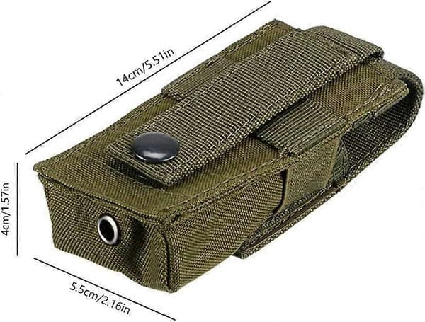Taskulamppukotelo, Molle-taskulamppukotelo, nailoninen taskulamppukotelo ulkoiluun ja retkeilyyn