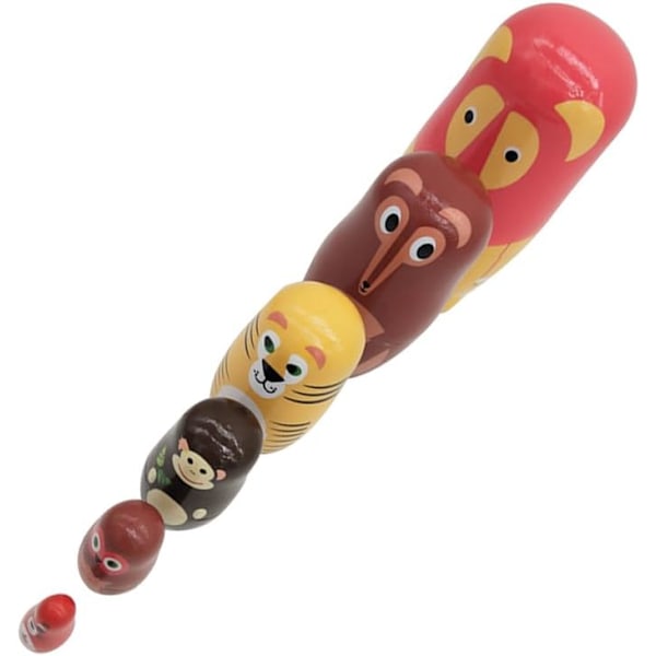 Ryska Dockor, Tidlös Handgjord Stapelbar Matryoshka i Trä med Premium Lindträ och Säker Miljövänlig Färg, Gåva till Barn och Hem