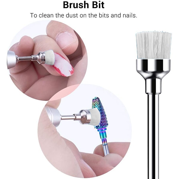 Professionell Nagelfräsbits Set, Volframkarbid Diamant Keramiska Verktyg För Akryl Gel Nageltekniker, Manikyr Pedikyr, Skulptering Slipning Vässning,