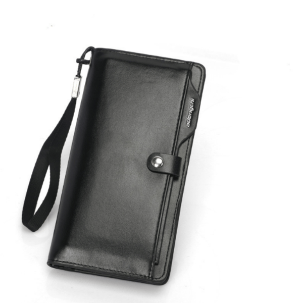 Herrepunge i clutch-model med flere kortpladser Sort[TT] Black 197