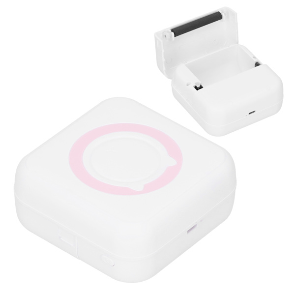 Mini Skrivare Termisk Portabel Trådlös Bluetooth Etikett Fel Fråga Utskrift 200dpi