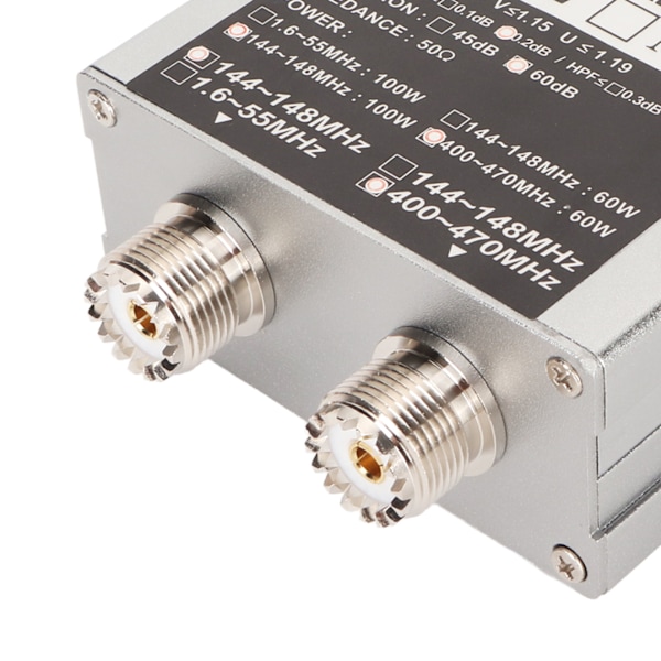 MX72 HAM Antennkombinerare Professionell VHF UHF Multifrekvens Transitstation Duplexer för Inomhusbruk