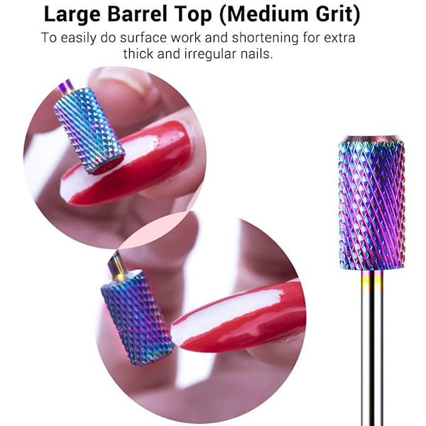 Professionell Nagelfräsbits Set, Volframkarbid Diamant Keramiska Verktyg För Akryl Gel Nageltekniker, Manikyr Pedikyr, Skulptering Slipning Vässning,