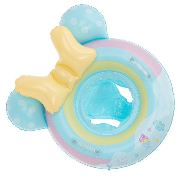 Baby Swinmming Pool Float Cartoon Inflatable Swimming Ring Pool Accessories for Boys Girls Blue