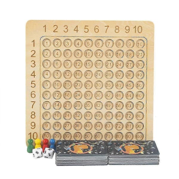 Multiplication Board Game Mathematical Counting Board Game With Dice Flashcards Early Education Toy Gifts ws[D] Multiplication