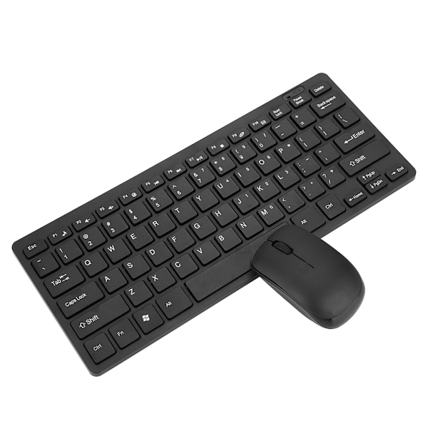 för HK-03 2.4G Mini Trådlöst Tangentbord och Optisk Mus Set för Stationär Dator Laptop Smart TV Svart