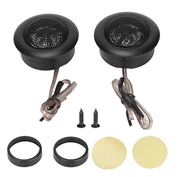 Premium Bilstereo Diskant Kit, 200 Watt Silkesdome Diskanter för Oöverträffad Ljudkvalitet, Infälld Eller Ytmonterad för Sömlös Integration