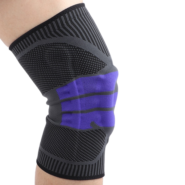Utomhus Unisex Sport Knäskydd Hög Kompression Silikonvadderad Ärm (L)